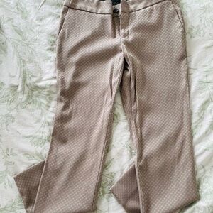 Banana Republic Tan Patterned Trousers